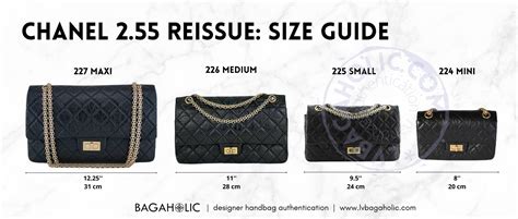 chanel bag sizes.